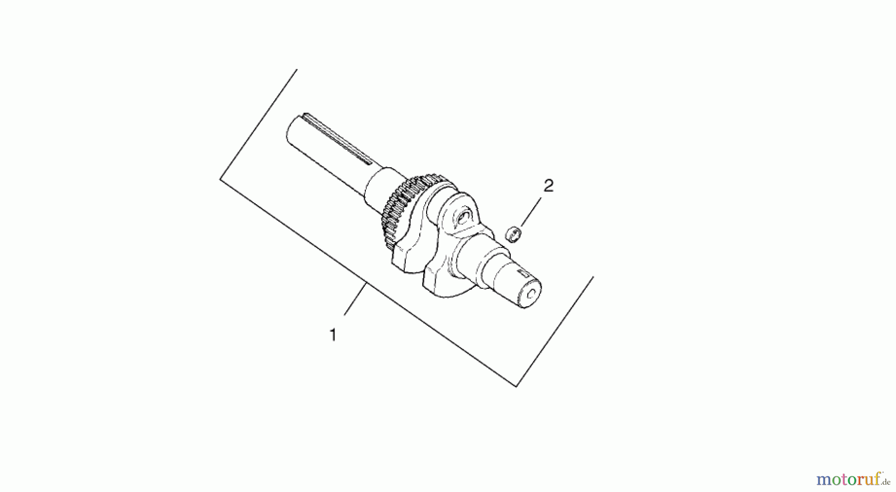  Toro Neu Mowers, Lawn & Garden Tractor Seite 1 73450 (315-8) - Toro 315-8 Garden Tractor, 2003 (230000001-230999999) CRANKSHAFT ASSEMBLY KOHLER MODEL CH15S-44533