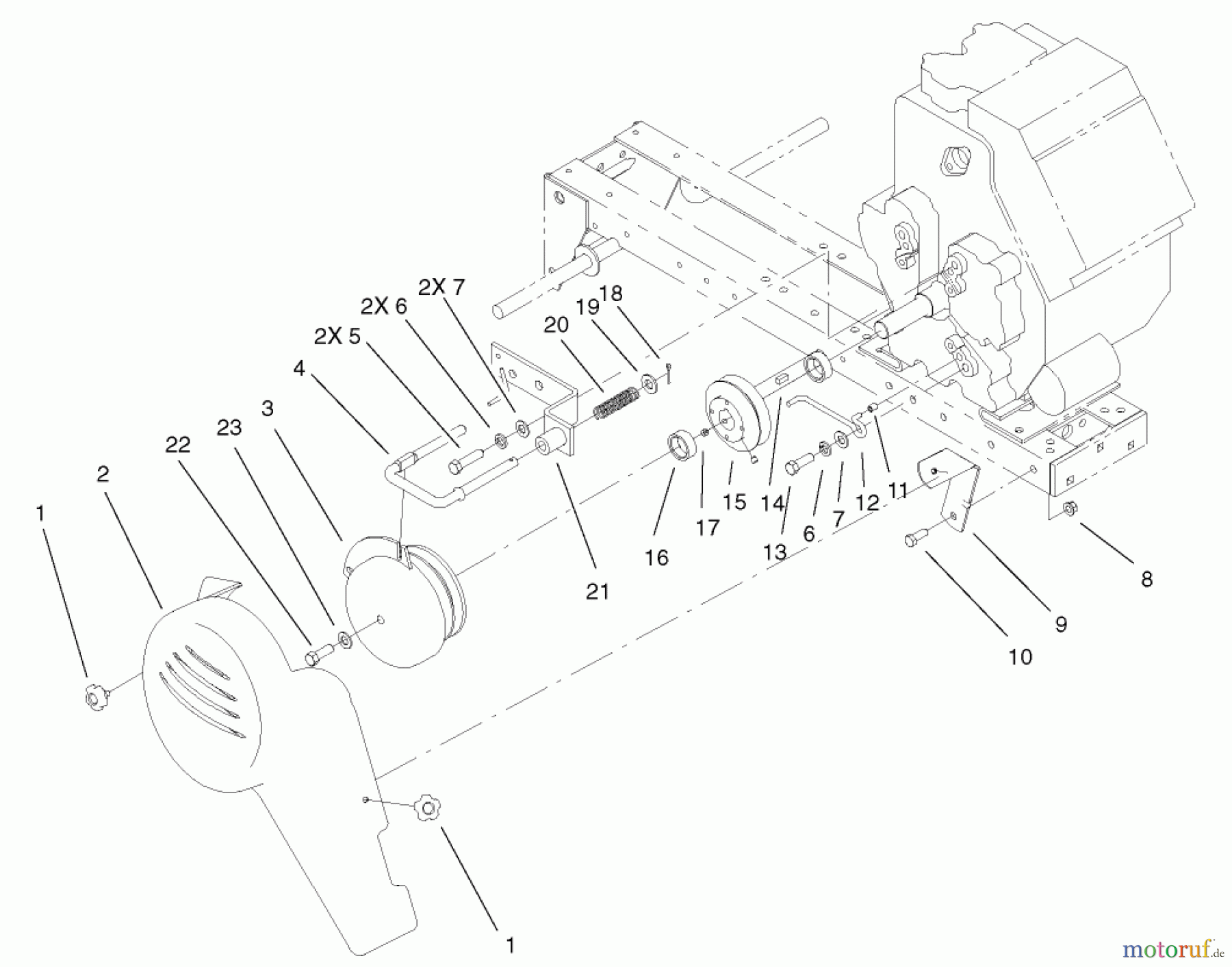 Toro Neu Mowers, Lawn & Garden Tractor Seite 1 73450 (315-8) - Toro 315-8 Garden Tractor, 2003 (230000001-230999999) ELECTRIC CLUTCH AND COVER ASSEMBLY