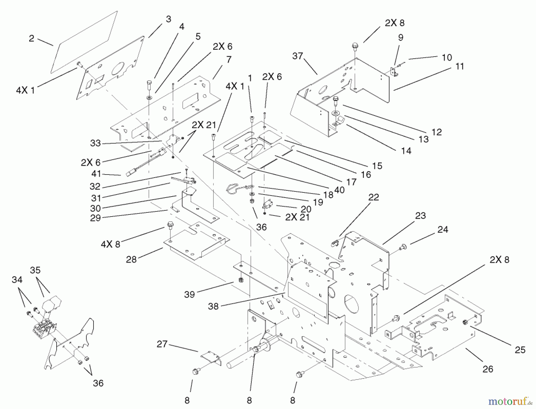  Toro Neu Mowers, Lawn & Garden Tractor Seite 1 73450 (315-8) - Toro 315-8 Garden Tractor, 2003 (230000001-230999999) HOODSTAND AND CONSOLE ASSEMBLY