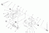 Toro 73450 (315-8) - 315-8 Garden Tractor, 2003 (230000001-230999999) Ersatzteile TRANSMISSION CASE ASSEMBLY