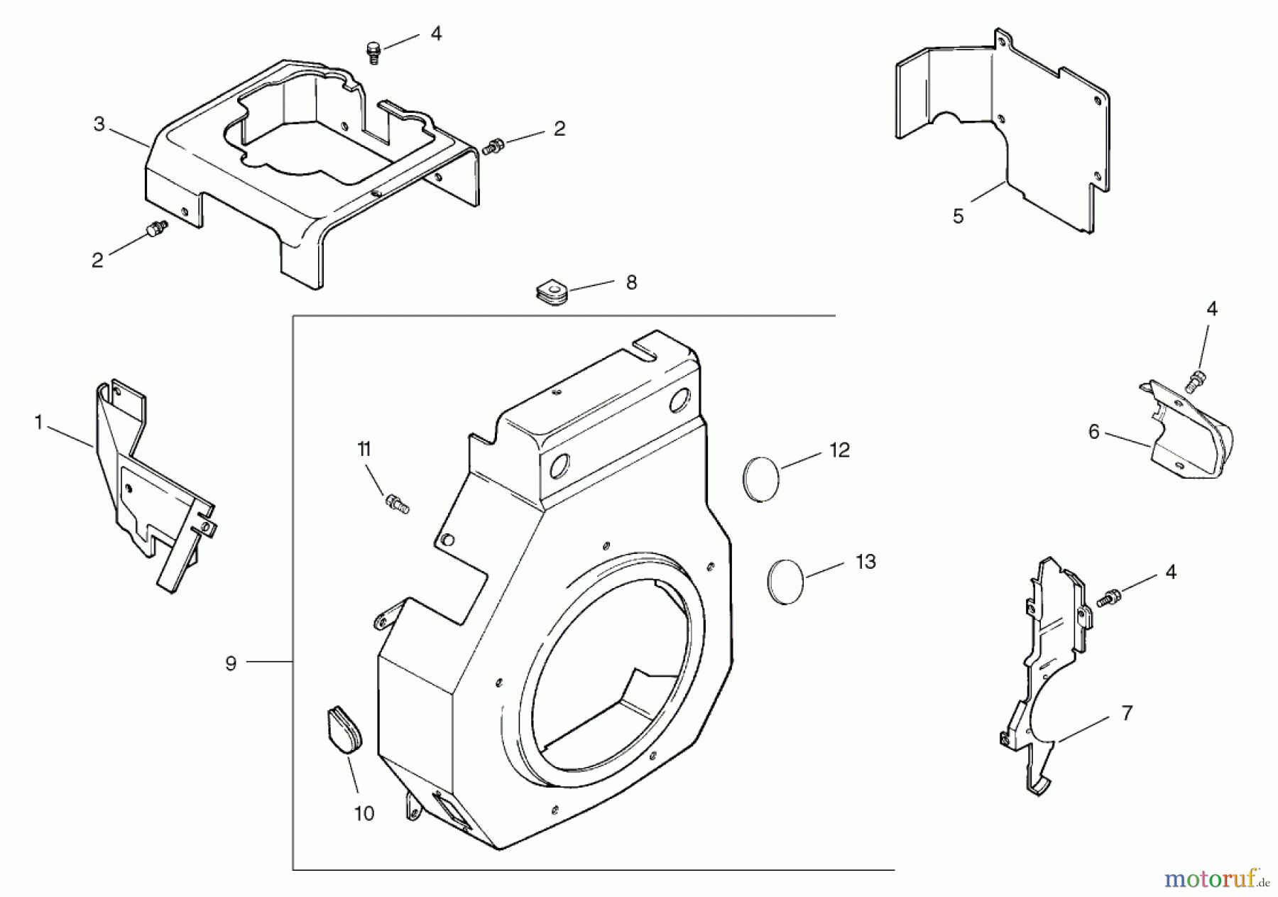 Toro Neu Mowers, Lawn & Garden Tractor Seite 1 73450 - Toro GT Classic Garden Tractor, 2005 (250000001-250999999) BLOWER HOUSING ASSEMBLY KOHLER CH15S-44533