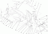 Toro 73541 (520xi) - 520xi Garden Tractor, 1998 (8900001-8999999) Ersatzteile BUMPER AND HOOD ASSEMBLY