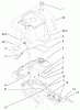 Toro 73541 (520xi) - 520xi Garden Tractor, 1998 (8900001-8999999) Ersatzteile FENDER AND FUEL SYSTEM ASSEMBLY
