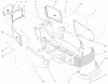 Toro 73541 (520xi) - 520xi Garden Tractor, 1998 (8900001-8999999) Ersatzteile GRILLE AND SIDE PANEL ASSEMBLY