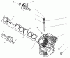 Toro 73541 (520xi) - 520xi Garden Tractor, 1998 (8900001-8999999) Ersatzteile GROUP 2-CRANKCASE (MODEL 73470 ONLY)