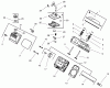 Toro 73541 (520xi) - 520xi Garden Tractor, 1998 (8900001-8999999) Ersatzteile GROUP 4-HEAD/VALVE/BREATHER (MODEL 73470 ONLY)