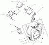 Toro 73541 (520xi) - 520xi Garden Tractor, 1998 (8900001-8999999) Ersatzteile GROUP 6-BLOWER HOUSING & BAFFLES (MODEL 73470 ONLY)