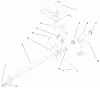 Toro 73541 (520xi) - 520xi Garden Tractor, 1998 (8900001-8999999) Ersatzteile HI-LO SHIFT ASSEMBLY