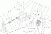 Toro 73541 (520xi) - 520xi Garden Tractor, 1998 (8900001-8999999) Ersatzteile HYDRO TRANS AXLE ASSEMBLY #2