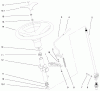 Toro 73541 (520xi) - 520xi Garden Tractor, 1998 (8900001-8999999) Ersatzteile MANUAL STEERING AND TILT ASSEMBLY