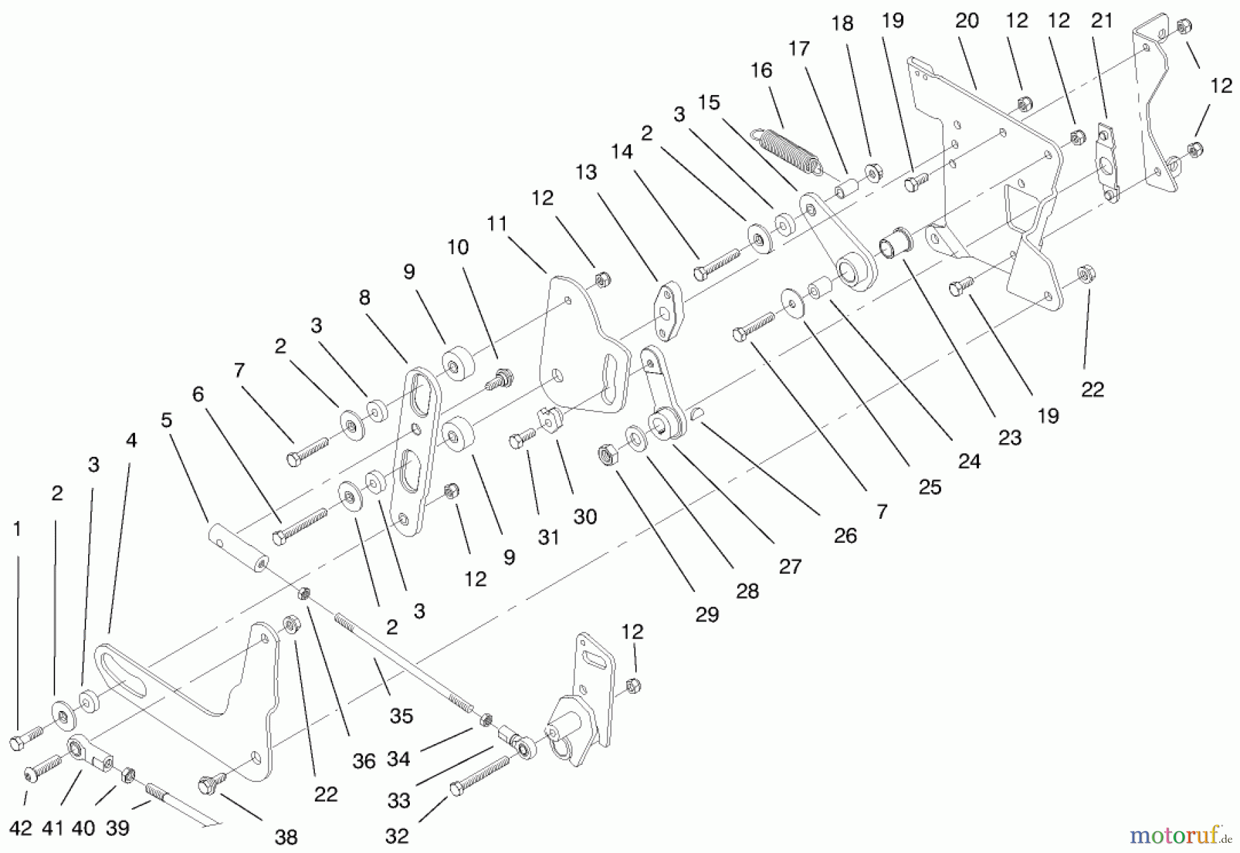 Toro Neu Mowers, Lawn & Garden Tractor Seite 1 73541 (520xi) - Toro 520xi Garden Tractor, 1998 (8900001-8999999) SMART TURN REAR ASSEMBLY