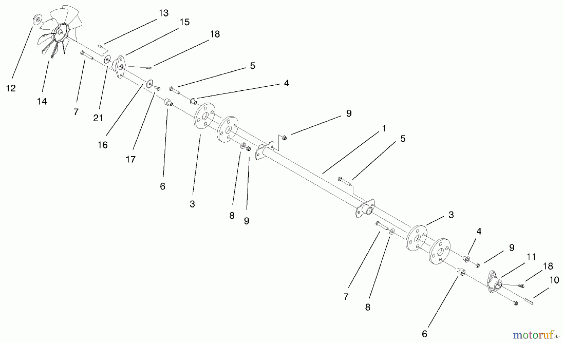 Toro Neu Mowers, Lawn & Garden Tractor Seite 1 73542 (520xi) - Toro 520xi Garden Tractor, 2000 (000000001-000999999) DRIVE SHAFT ASSEMBLY