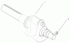 Toro 73542 (520xi) - 520xi Garden Tractor, 2000 (000000001-000999999) Ersatzteile GROUP 1-CRANKSHAFT (MODEL 73542 & 73570)