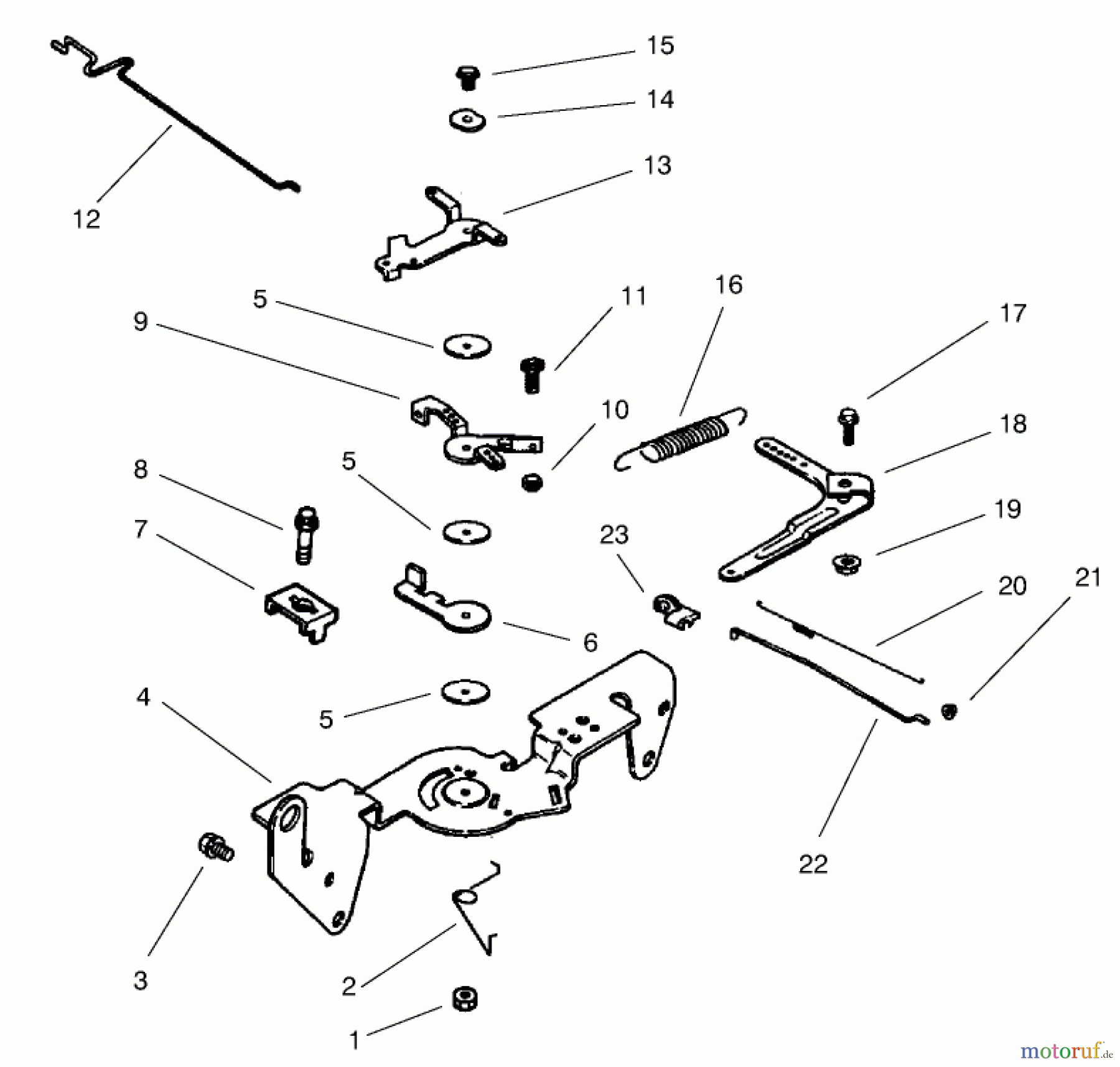  Toro Neu Mowers, Lawn & Garden Tractor Seite 1 73542 (520xi) - Toro 520xi Garden Tractor, 2000 (000000001-000999999) GROUP 9-ENGINE CONTROLS (MODEL 73471 ONLY)