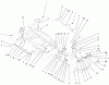 Toro 73570 (520xi) - 520xi Garden Tractor, 2000 (200000001-200999999) Ersatzteile BUMPER & HOOD SUPPORT ASSEMBLY