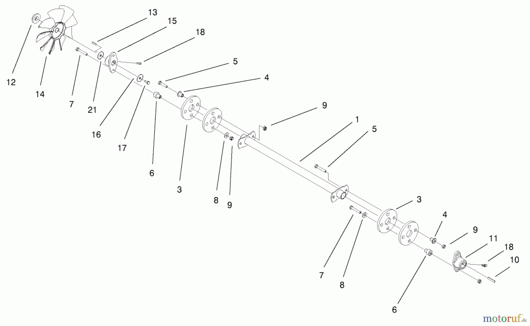 Toro Neu Mowers, Lawn & Garden Tractor Seite 1 73570 (520xi) - Toro 520xi Garden Tractor, 2000 (200000001-200999999) DRIVE SHAFT ASSEMBLY