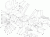 Toro 73570 (520xi) - 520xi Garden Tractor, 2000 (200000001-200999999) Ersatzteile FENDER, FOOTREST, & SEAT ASSEMBLY