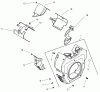 Toro 73570 (520xi) - 520xi Garden Tractor, 2000 (200000001-200999999) Ersatzteile GROUP 6-BLOWER HOUSING & BAFFLES (MODEL 73471 ONLY)