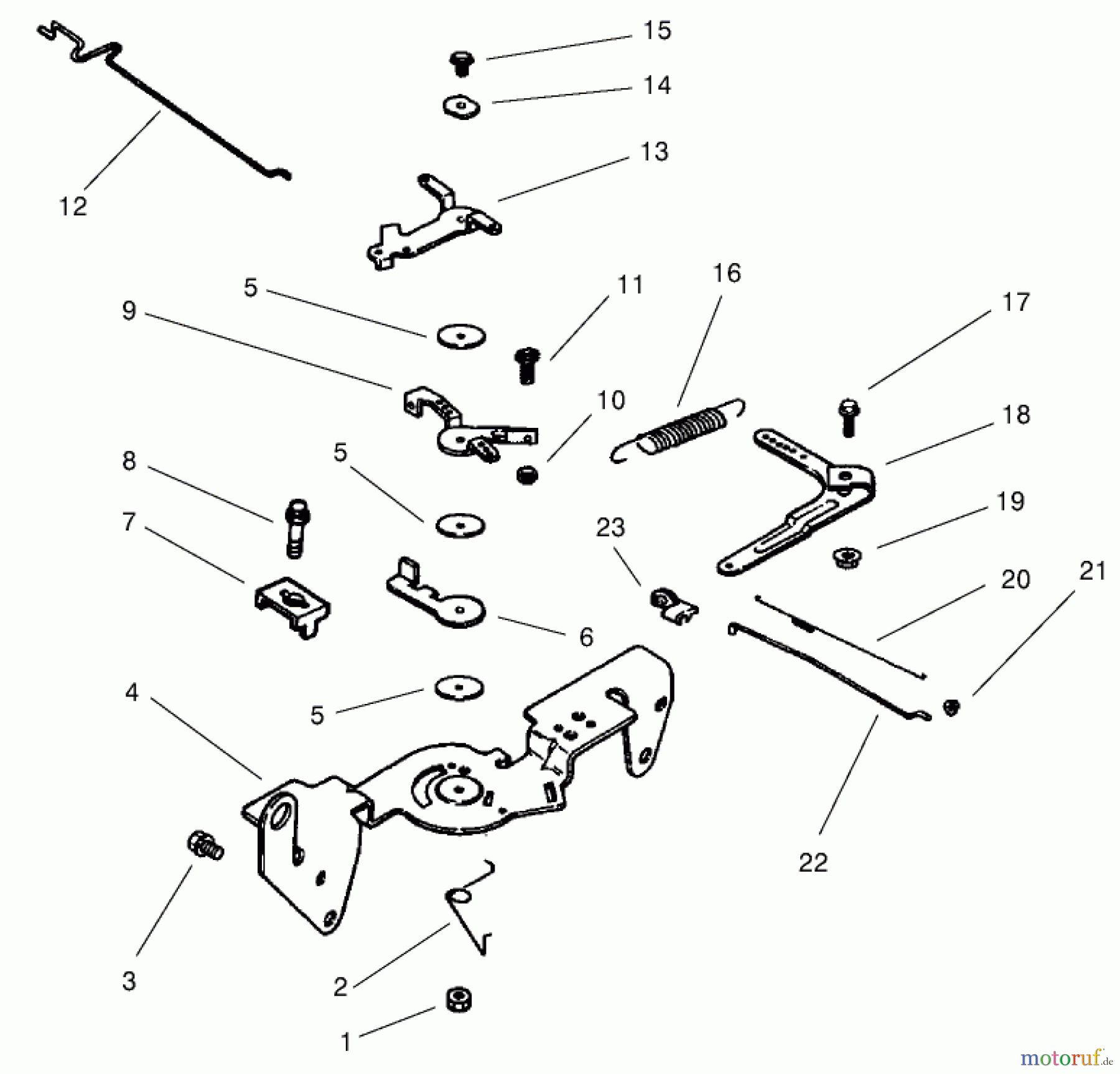 Toro Neu Mowers, Lawn & Garden Tractor Seite 1 73570 (520xi) - Toro 520xi Garden Tractor, 2000 (200000001-200999999) GROUP 9-ENGINE CONTROLS (MODEL 73471 ONLY)