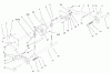 Toro 73570 (520xi) - 520xi Garden Tractor, 2000 (200000001-200999999) Ersatzteile LOWER HYDRO LIFT ASSEMBLY