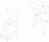 Toro 79310 - 48" Vacuum Bagger, 5xi Garden Tractors, 2006 (260000001-260999999) Ersatzteile BAG AND FRAME ASSEMBLY