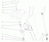 Toro 73570 (520xi) - 520xi Garden Tractor, 2000 (200000001-200999999) Ersatzteile MANUAL STEERING & TILT ASSEMBLY
