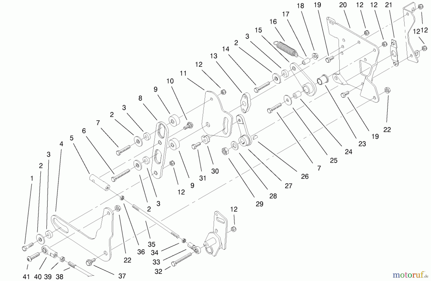 Toro Neu Mowers, Lawn & Garden Tractor Seite 1 73471 (518xi) - Toro 518xi Garden Tractor, 2000 (200000001-200999999) REAR SMART TURN ASSEMBLY