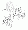 Toro 73501 (520-H) - 520-H Garden Tractor, 1993 (39000001-39999999) Ersatzteile CLUTCH, BRAKE AND SPEED CONTROL LINKAGE #2