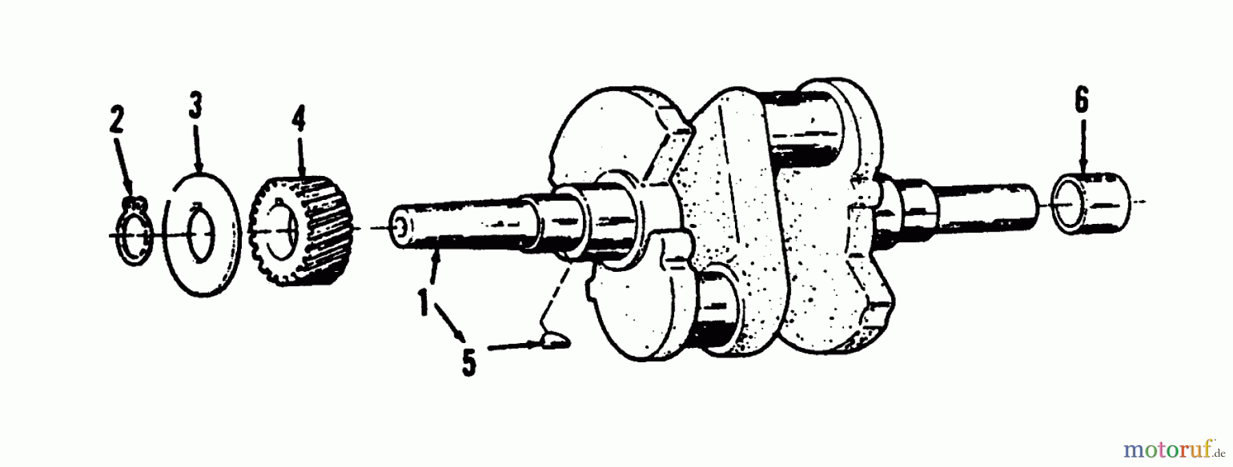 Toro Neu Mowers, Lawn & Garden Tractor Seite 1 73501 (520-H) - Toro 520-H Garden Tractor, 1993 (39000001-39999999) CRANKSHAFT