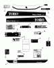 Toro 73501 (520-H) - 520-H Garden Tractor, 1993 (39000001-39999999) Ersatzteile DECALS