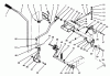 Toro 73501 (520-H) - 520-H Garden Tractor, 1994 (49000001-49999999) Ersatzteile CLUTCH, BRAKE AND MOTION CONTROL LINKAGE