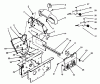 Toro 73501 (520-H) - 520-H Garden Tractor, 1994 (49000001-49999999) Ersatzteile DASH AND SIDE PANELS ASSEMBLY