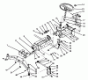 Toro 73501 (520-H) - 520-H Garden Tractor, 1994 (49000001-49999999) Ersatzteile FRONT AXLE AND STEERING