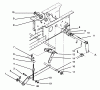 Toro 73501 (520-H) - 520-H Garden Tractor, 1994 (49000001-49999999) Ersatzteile HYDROSTATIC LIFT LINKAGE