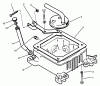 Toro 73501 (520-H) - 520-H Garden Tractor, 1994 (49000001-49999999) Ersatzteile OIL FILL TUBE, BRACKET & BASE