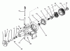 Toro 73501 (520-H) - 520-H Garden Tractor, 1994 (49000001-49999999) Ersatzteile TRANSAXLE ASSEMBLY #1