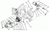 Toro 73501 (520-H) - 520-H Garden Tractor, 1995 (59002869-59002946) Ersatzteile HYDROSTATIC TRANSMISSION
