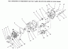 Toro 73502 (520-H) - 520-H Garden Tractor, 1996 (6900001-6999999) Ersatzteile HYDROSTATIC TRANSMISSION #2