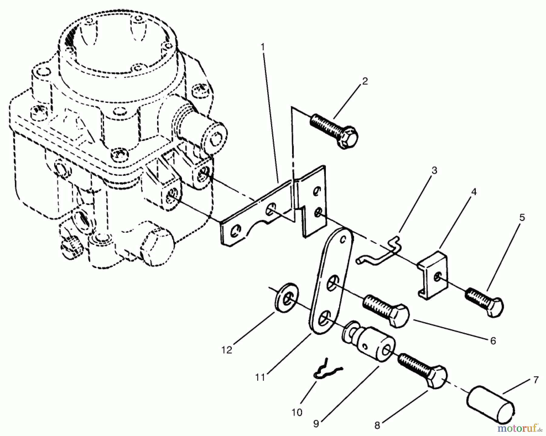  Toro Neu Mowers, Lawn & Garden Tractor Seite 1 73502 (520-H) - Toro 520-H Garden Tractor, 1997 (7900001-7999999) CHOKE CONTROL
