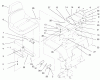 Toro 73502 (520-H) - 520-H Garden Tractor, 1997 (7900001-7999999) Ersatzteile FENDER, SEAT & TAIL LIGHTS