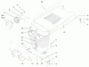 Toro 73502 (520-H) - 520-H Garden Tractor, 1997 (7900001-7999999) Ersatzteile HOOD ASSEMBLY