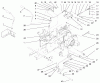 Toro 73502 (520-H) - 520-H Garden Tractor, 1997 (7900001-7999999) Ersatzteile HYDRO CONTROLS, BRAKE SYSTEM