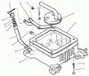 Toro 73502 (520-H) - 520-H Garden Tractor, 1997 (7900001-7999999) Ersatzteile OIL FILL TUBE & BASE