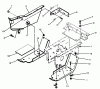 Toro 73520 (520-H) - 520-H Garden Tractor, 1994 (4900001-4999999) Ersatzteile BELT GUARD AND FOOTREST ASSEMBLY