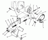 Toro 73520 (520-H) - 520-H Garden Tractor, 1994 (4900001-4999999) Ersatzteile BRAKE PEDAL & LINKAGE ASSEMBLY