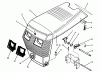 Toro 73520 (520-H) - 520-H Garden Tractor, 1994 (4900001-4999999) Ersatzteile HOOD ASSEMBLY