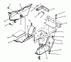 Toro 73520 (520-H) - 520-H Garden Tractor, 1995 (5900178-5999999) Ersatzteile BELT GUARD AND FOOTREST ASSEMBLY