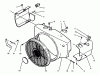 Toro 73520 (520-H) - 520-H Garden Tractor, 1995 (5900178-5999999) Ersatzteile BLOWER HOUSING