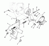 Toro 73520 (520-H) - 520-H Garden Tractor, 1995 (5900178-5999999) Ersatzteile CLUTCH, BRAKE AND SPEED CONTROL LINKAGE