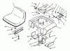 Toro 73520 (520-H) - 520-H Garden Tractor, 1995 (5900178-5999999) Ersatzteile FENDER AND SEAT ASSEMBLY